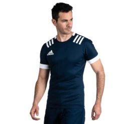 ADIDAS Men's Rugby Short-Sleeved Jersey 3S - Blue 8 ADIDAS Men's Rugby Short-Sleeved Jersey 3S - Blue -Rugby Discount Store k008aaf930fb54ad2f1ed53f33737aa6b