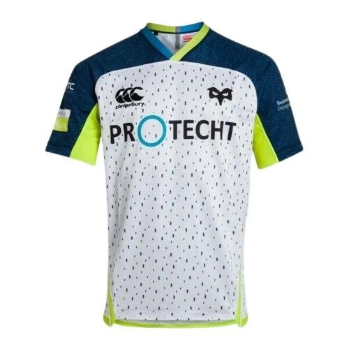 Canterbury CCC Ospreys Vapodri S/S Alternate Rugby Shirt Kids White 1 Canterbury CCC Ospreys Vapodri S/S Alternate Rugby Shirt Kids White