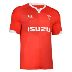 Under Armour Wales WRU Home Rugby Shirt Adults Red