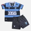 Macron Cardiff Rugby Kids Home Rugby Kit 58555814 Blue