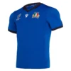 Macron Italy Mens Rugby World Cup Home Authentic Pro Rugby Shirt 58100162 Blue