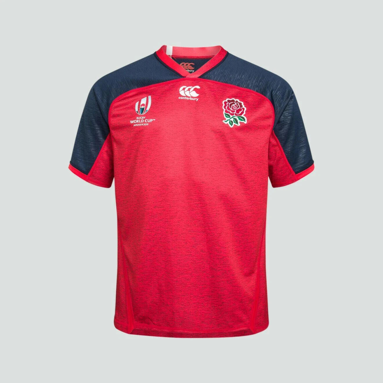 Canterbury CCC Rugby World Cup 19 England RFU Vapodri Away Kids Rugby Shirt Red 2 Canterbury CCC Rugby World Cup 19 England RFU Vapodri Away Kids Rugby Shirt Red - Image 2