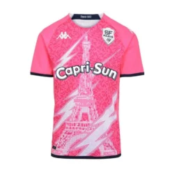 Kappa Stade Francais Mens Home Rugby Shirt 311R1RW Pink