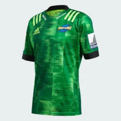 Adidas Hurricanes Mens Training Rugby Shirt ED7974 Green
