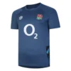UMBRO England Rugby Mens 22/23 Gym TShirt (Ensign Blue/Bachelor Button/Black)