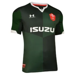 Under Armour Wales WRU Mens Away Rugby Shirt Green