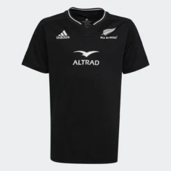 Adidas New Zealand All Blacks Kids Home Rugby Shirt HG7308 Black