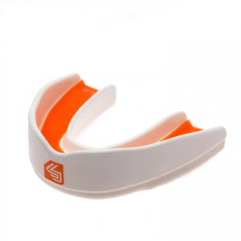 SHOCK DOCTOR Ultra Rugby Youths Mouthguard (White/Orange) 1 SHOCK DOCTOR Ultra Rugby Youths Mouthguard (White/Orange)