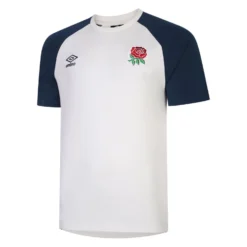 UMBRO England Rugby Mens Classic TShirt (Cloud Dancer/Moonlight)