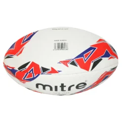 Mitre Squad Rugby Ball (White/Red/Blue) -Rugby Discount Store k6f1b150e214bd66e6a24fc9c0f8b813e