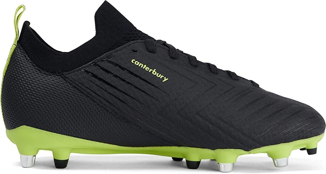 CANTERBURY SPEED 3.0 PRO SG RUGBY BOOT BLACK/LIME 2 CANTERBURY SPEED 3.0 PRO SG RUGBY BOOT BLACK/LIME - Image 2