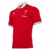 Macron Wales WRU Mens Home Cotton Rugby Shirt 58125445 Red
