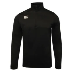 Canterbury Mens Club Zip Neck Track Top (Black)