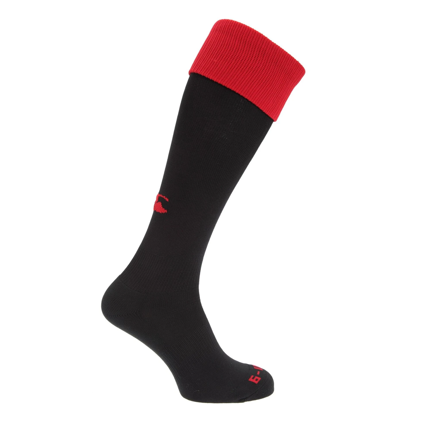 Canterbury Mens Playing Cap Rugby Sport Socks (Black/Red) 1 Canterbury Mens Playing Cap Rugby Sport Socks (Black/Red)