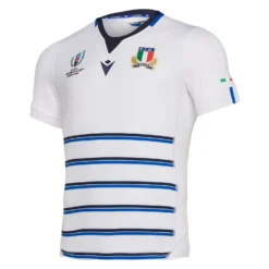 Macron Italy Mens Rugby World Cup Away Authentic Pro Rugby Shirt 58100164 White