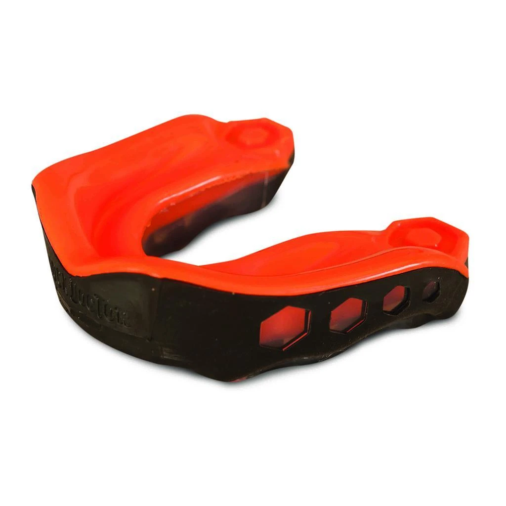 SHOCK DOCTOR Childrens/Kids Gel Max Mouthguard (Orange/Black) 1 SHOCK DOCTOR Childrens/Kids Gel Max Mouthguard (Orange/Black)