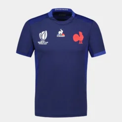 Le Coq Sportif Kids' Short-Sleeved Rugby Shirt France 2023 Replica Junior