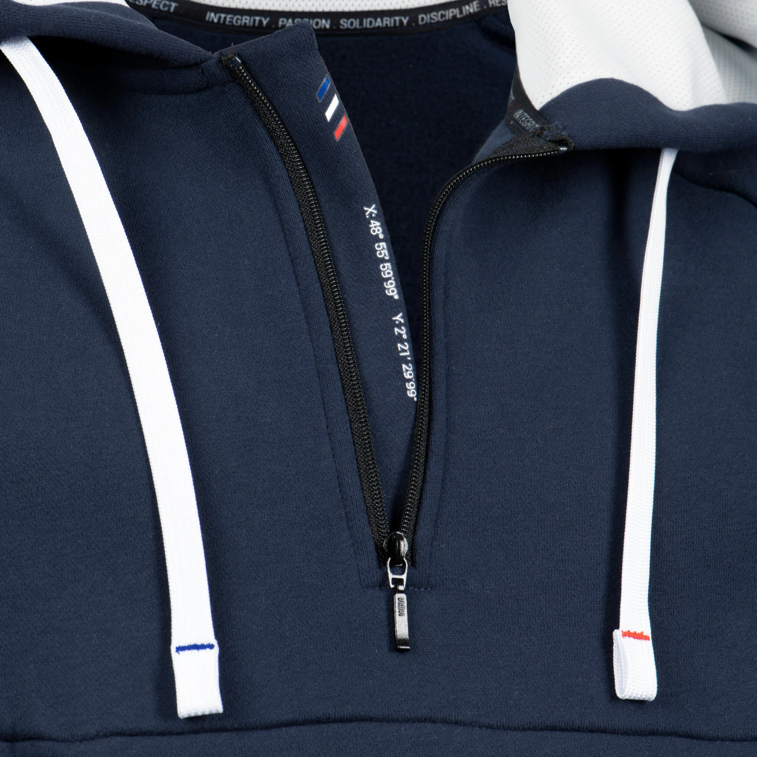 Adult Rugby Hoodie Sweatshirt R500 France 4 Adult Rugby Hoodie Sweatshirt R500 France - Image 4