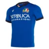 Macron Italy Mens Home Authentic Pro Rugby Shirt 58100100 Blue