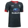 Under Armour Wales WRU 17/18 Away Kids Supporters Rugby Shirt Grey