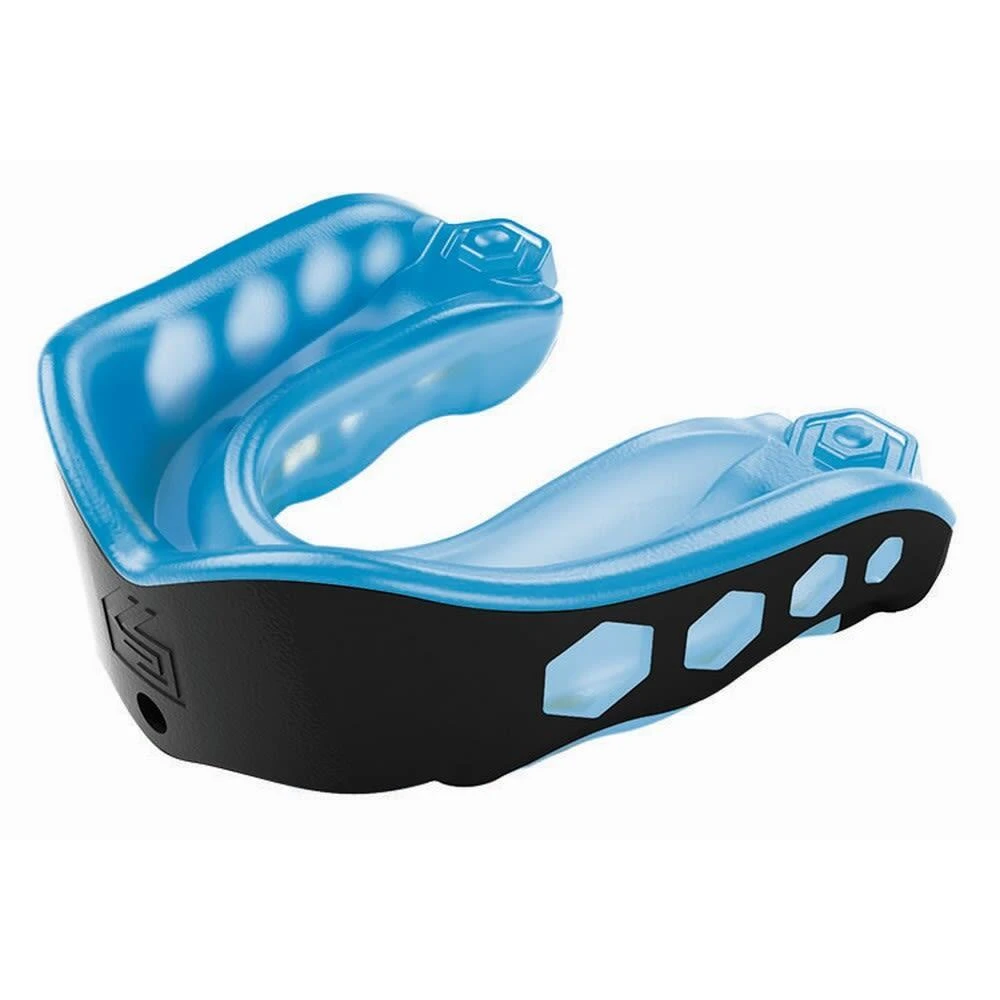 SHOCK DOCTOR Childrens/Kids Gel Max Mouthguard (Black/Blue) 1 SHOCK DOCTOR Childrens/Kids Gel Max Mouthguard (Black/Blue)