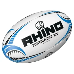 RHINO Tornado XV Rugby Ball (White/Blue/Black) -Rugby Discount Store kd425758d9300f505f2b6926b248d11b6
