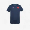 Le Coq Sportif Kids' Rugby Short-Sleeved FFR France Perf Tee 21/22 Shirt - Navy Blue