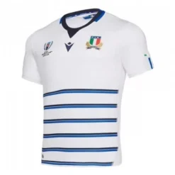 Macron Italy Mens Away Rugby World Cup Rugby Shirt 58017015 White